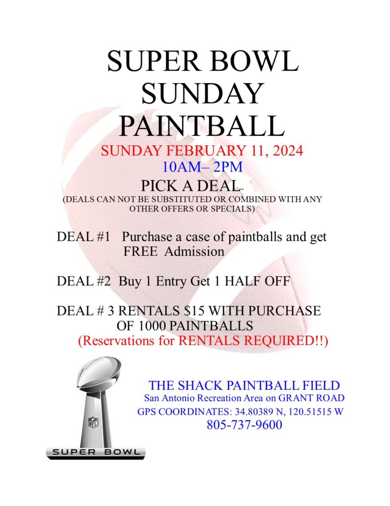 The Shack Paintball Santa Barbara Lompoc Santa Maria   Super Bowl Sunday 2024 791x1024 